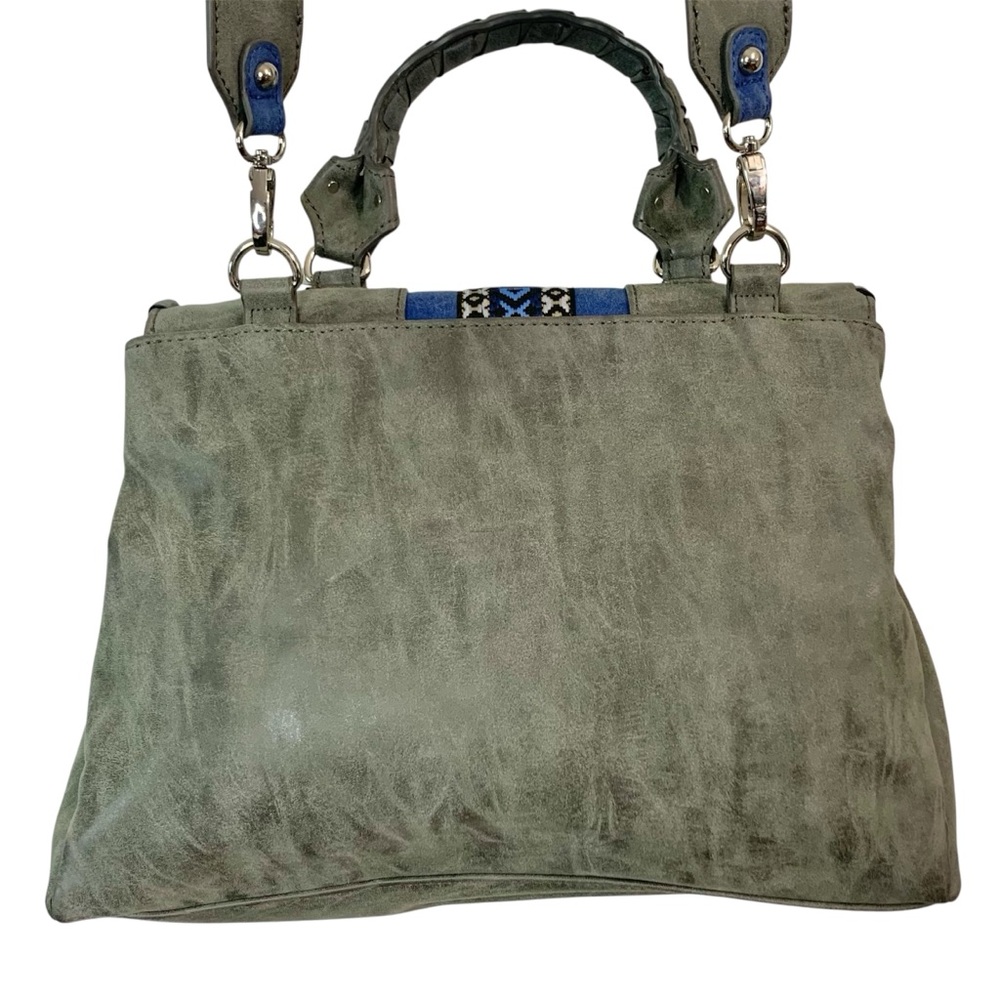STEVE MADDEN Gray & Blue Crossbody Messenger Bag - Picture 5 of 16
